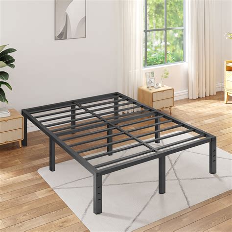 TATAGO 18in High Duty Cal King Metal Bed Frame, 3500lb, 